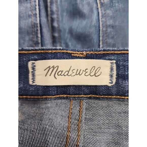 Madewell Jeans Womens 10" High-Rise Skinny Chewed Hem Button Fly 27 - Picture 6 of 11